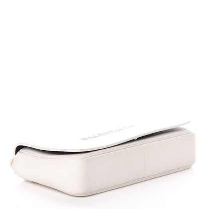 Balenciaga Pebbled Calfskin Everyday Chain Wallet White 4 of 10