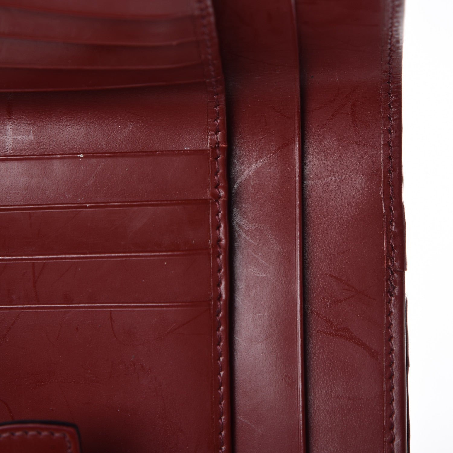 Burberry Haymarket Check Compact Wallet Red 8 of 9