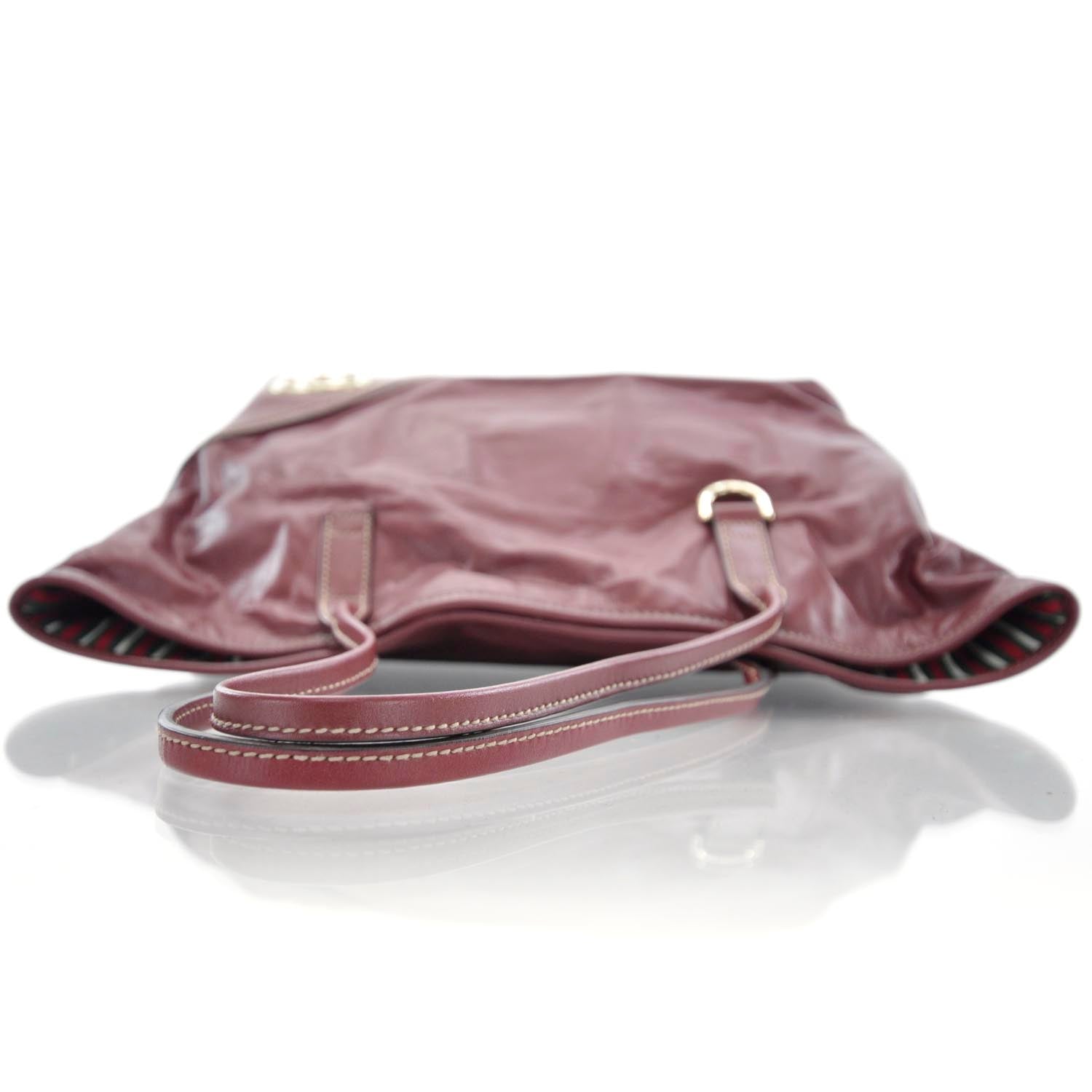 Gucci Leather New Britt Tote Red 5 of 9