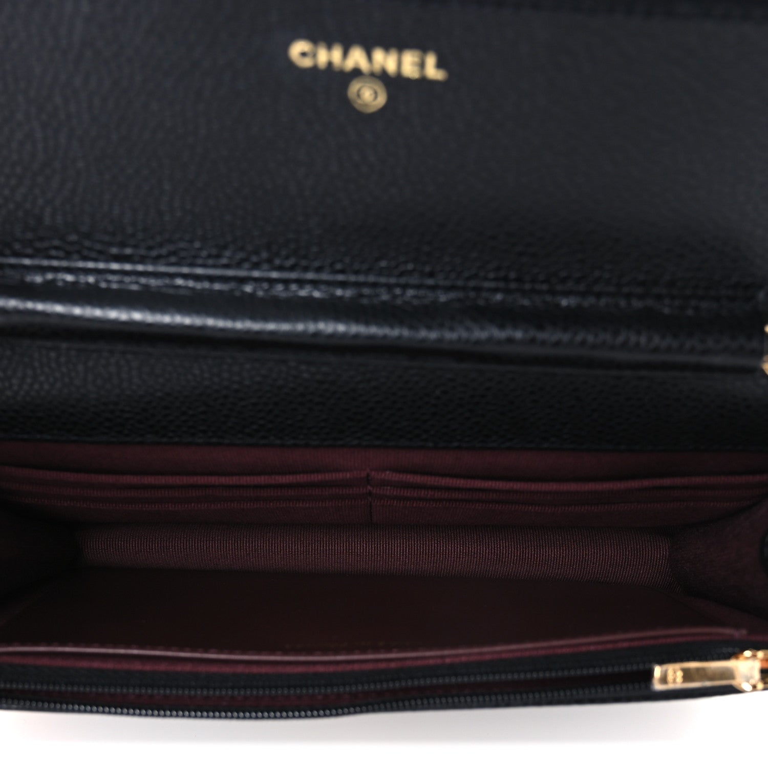 Chanel Caviar Quilted CC Turnlock Wallet On Chain WOC Black 5 of 12