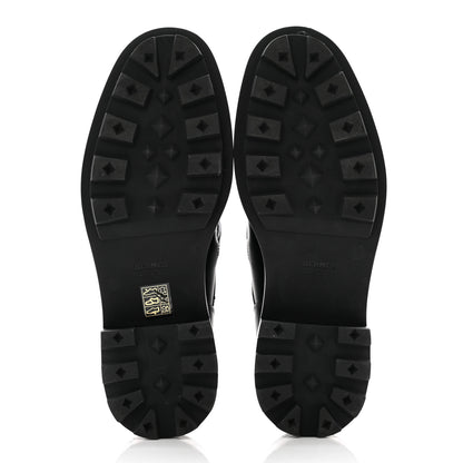 Hermes Glossed Calfskin First Oxford 38.5 Black 5 of 11