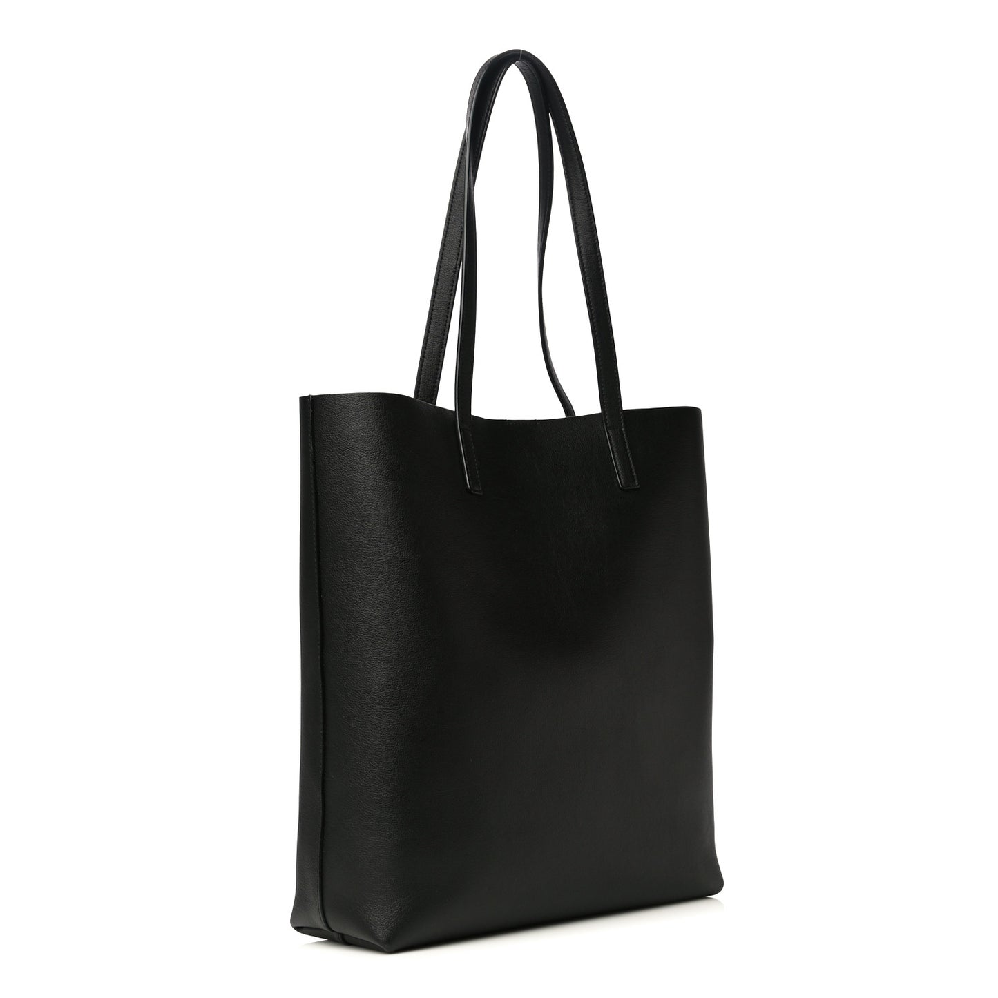 Calfskin North-South Shopping Tote Black