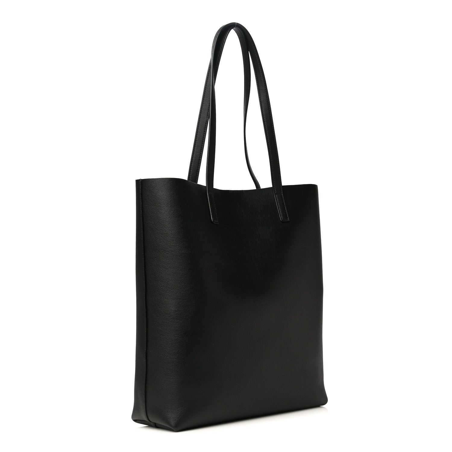 Saint Laurent Calfskin North-South Shopping Tote Black 3 of 11