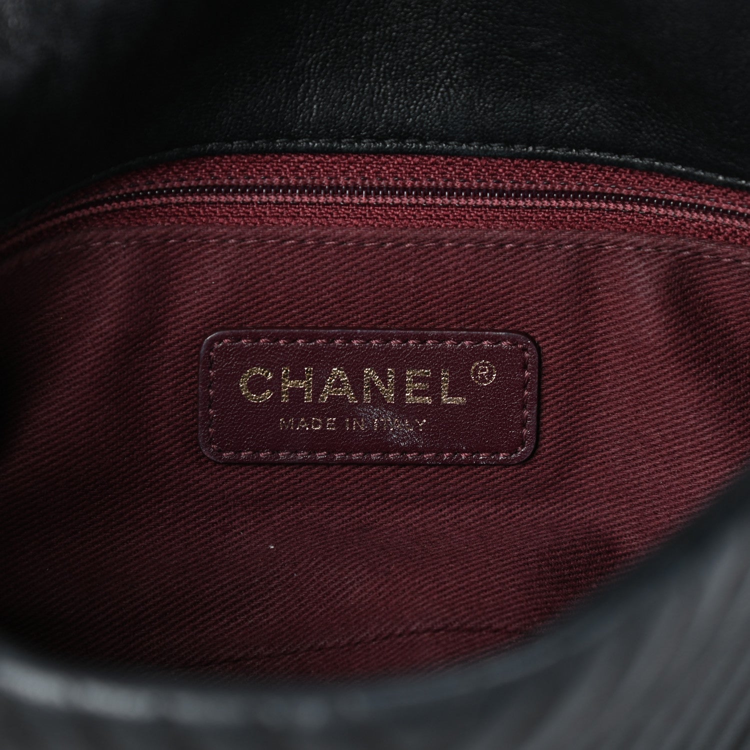 Chanel Calfskin Surpique Chevron Small Flap Black 6 of 9
