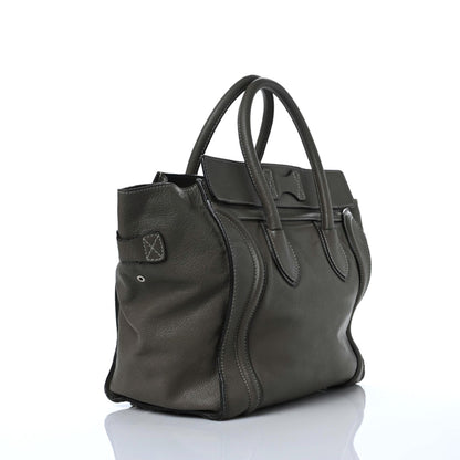 Celine Pebbled Calfskin Mini Luggage Souris 2 of 12