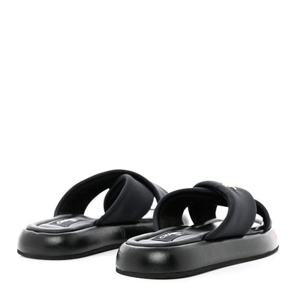Chanel Fabric CC Mules Sandals 41 Black 4 of 10