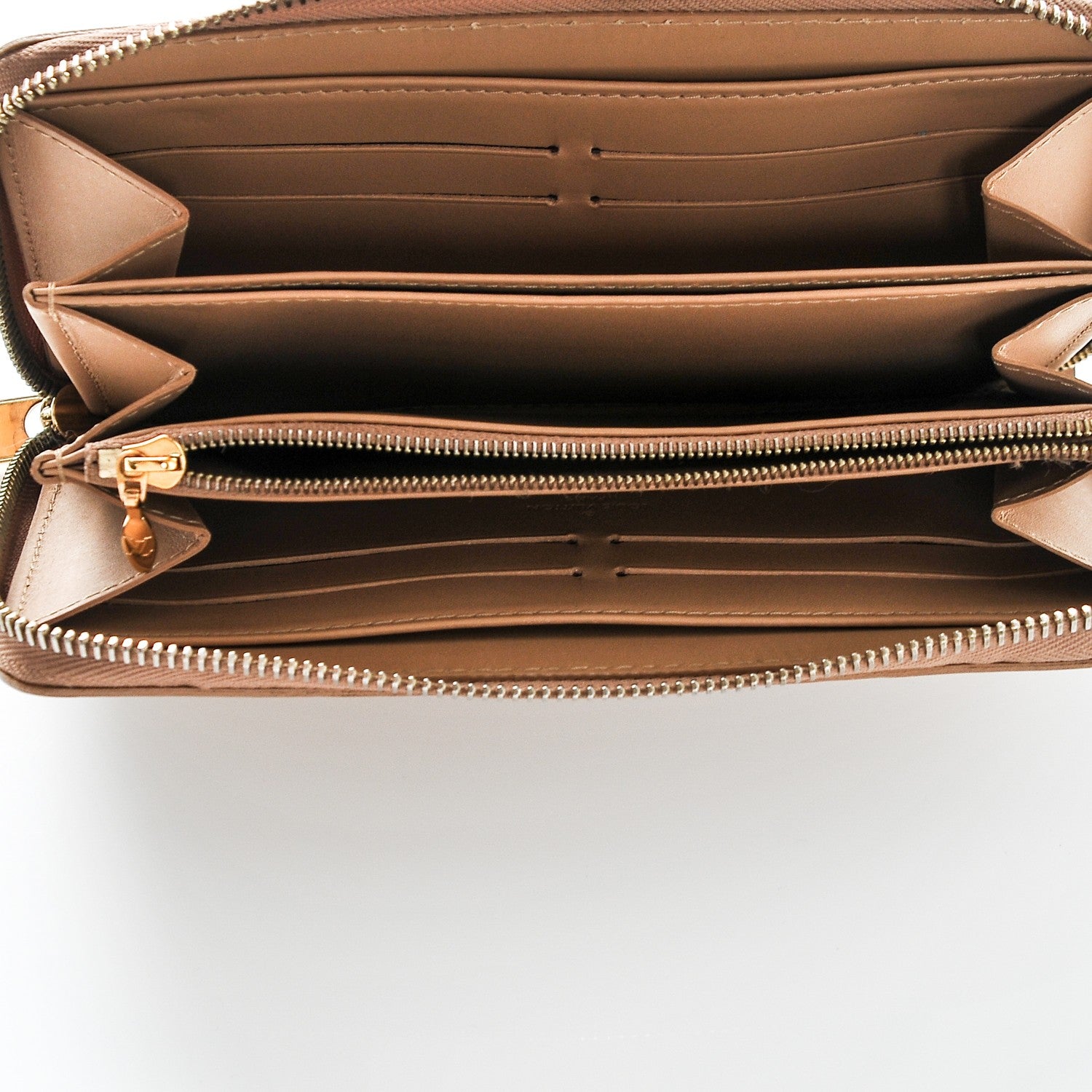 Louis Vuitton Vernis Zippy Wallet Beige Poudre 5 of 6