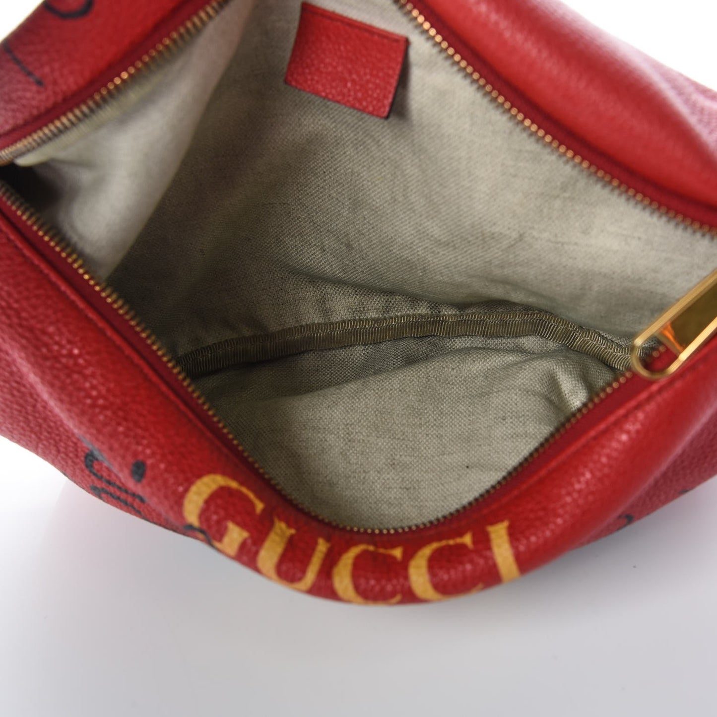 Grained Calfskin Coco Capitan Logo Belt Bag Hibiscus Red