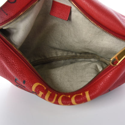 Gucci Grained Calfskin Coco Capitan Logo Belt Bag Hibiscus Red 5 of 9