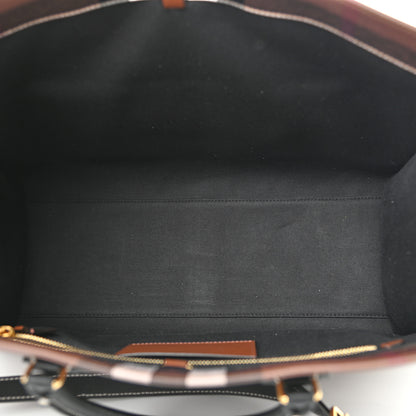 Burberry E-Canvas Check Calfskin Medium Freya Tote Dark Birch Brown 5 of 9