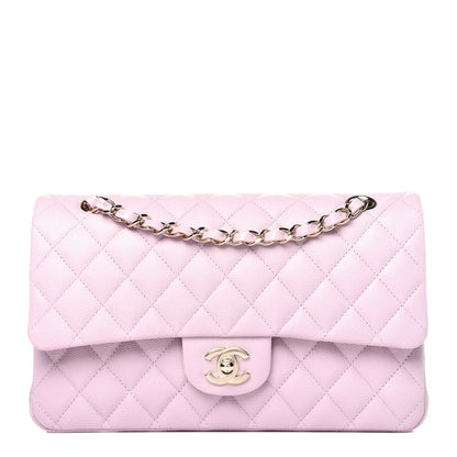 Chanel Caviar Quilted Medium Double Flap Light Pink 1 of 14