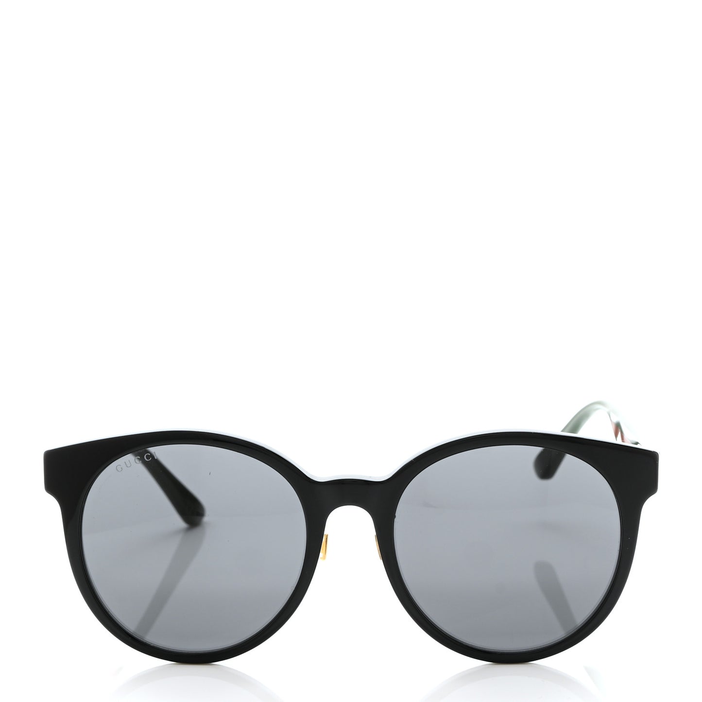 Acetate GG Web Round Eye Sunglasses GG0416SK Black