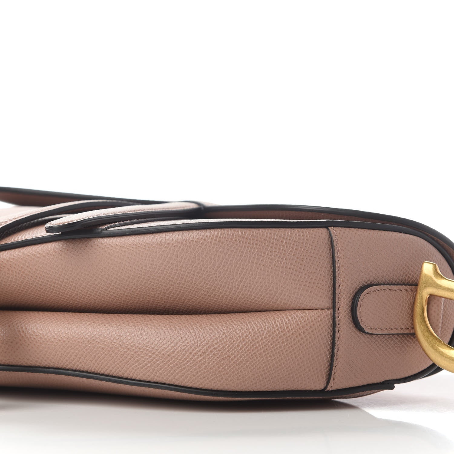 Christian Dior Grained Calfskin Mini Saddle Bag Light Pink 6 of 9
