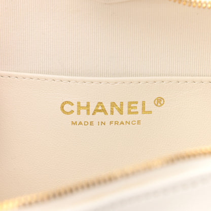 Chanel Lambskin Quilted CC In Love Heart Bag White 6 of 10