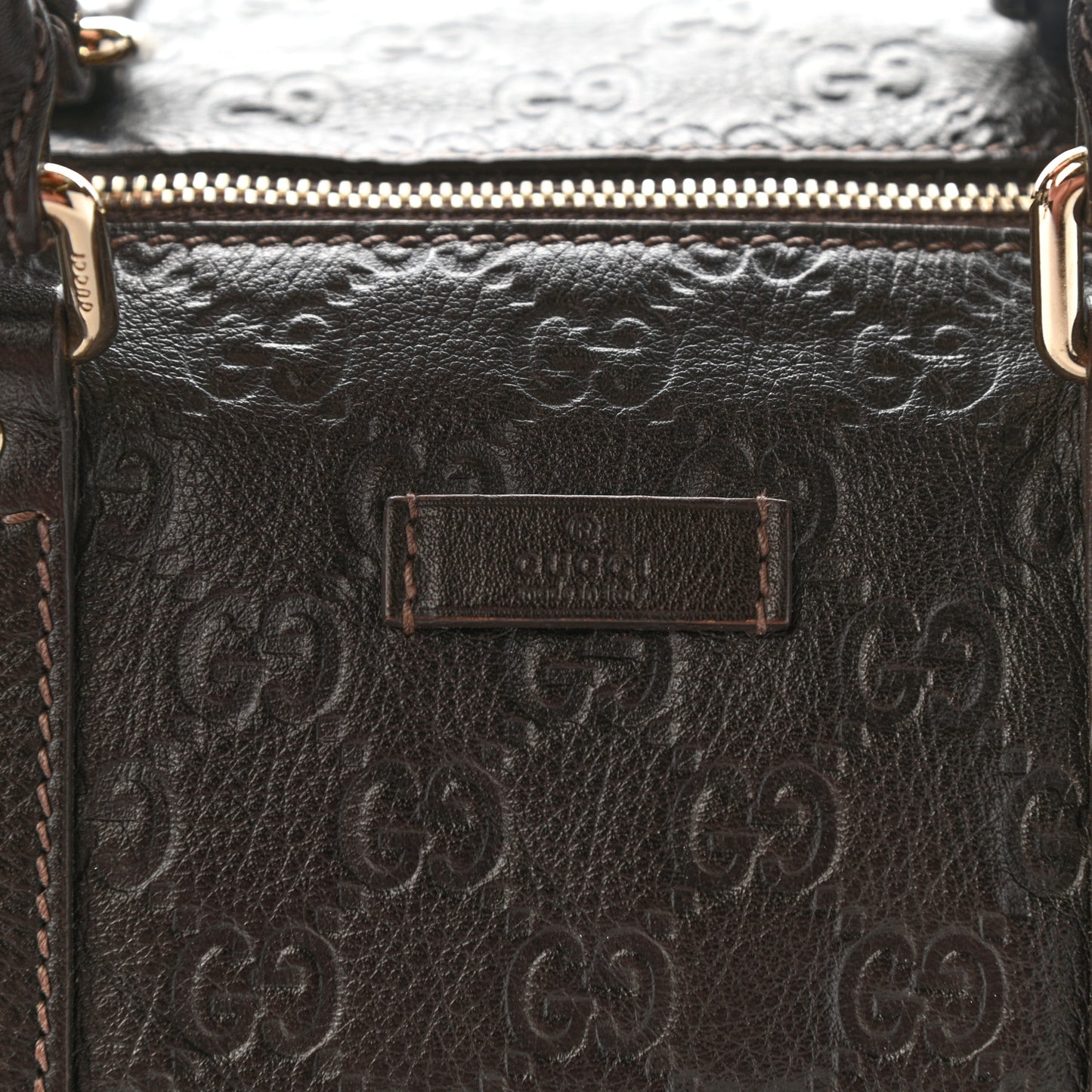 Guccissima Large Joy Boston Brown