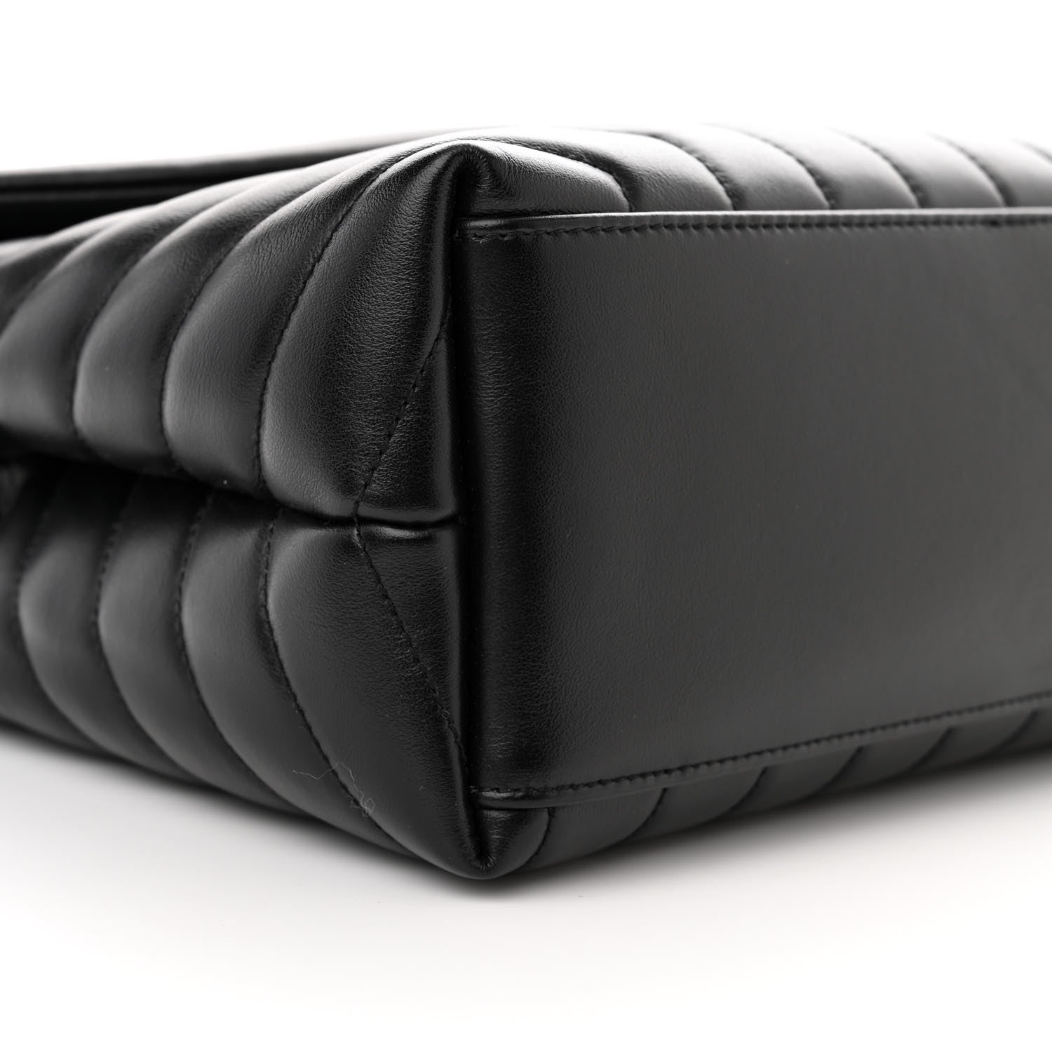Saint Laurent Calfskin Y Quilted Monogram Medium Loulou Chain Satchel Black 8 of 10