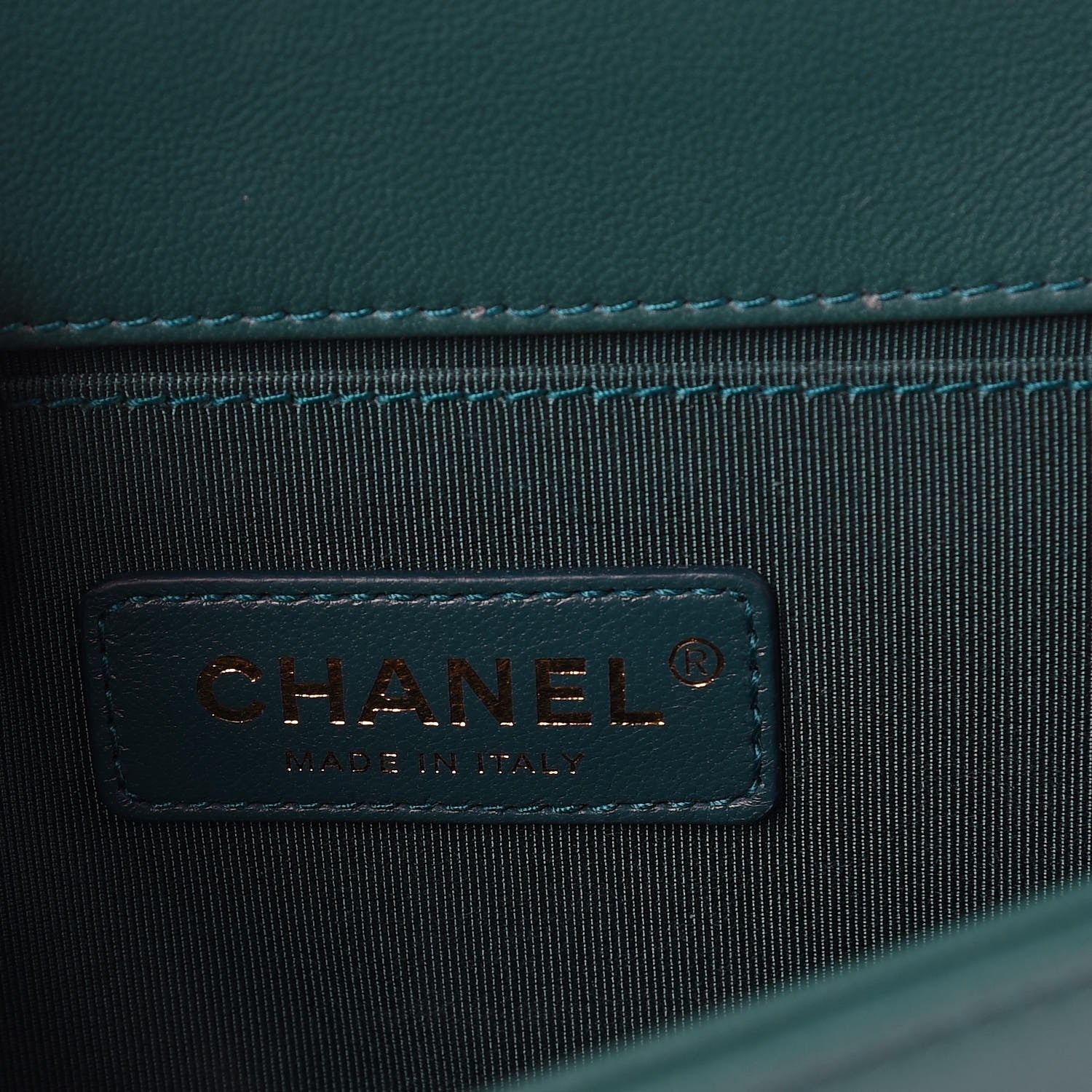 Chanel Velvet Chevron Quilted Medium Boy Flap Peacock Blue 6 of 14