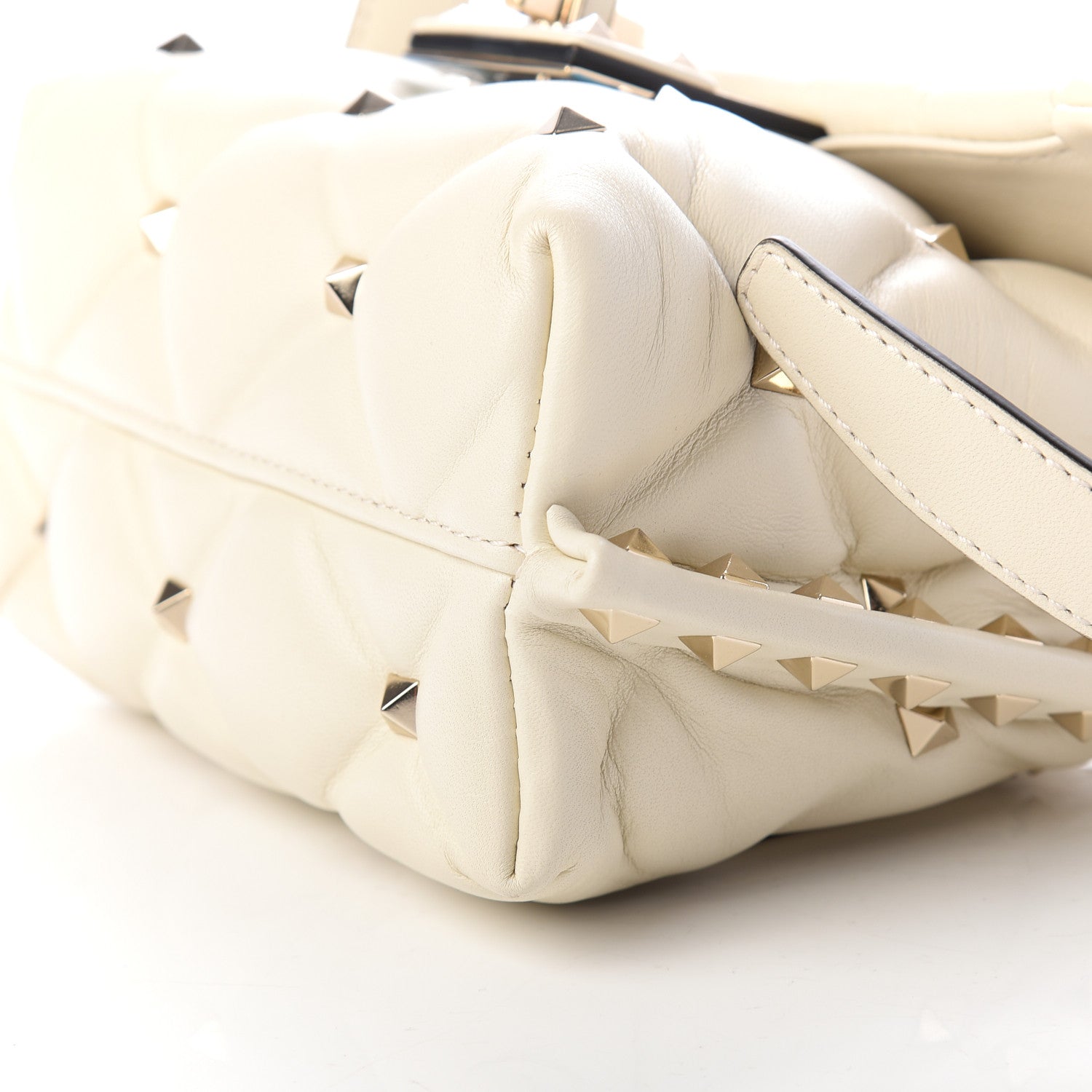 Valentino Garavani Nappa Mini Candystud Top Handle Bag Light Ivory 7 of 8