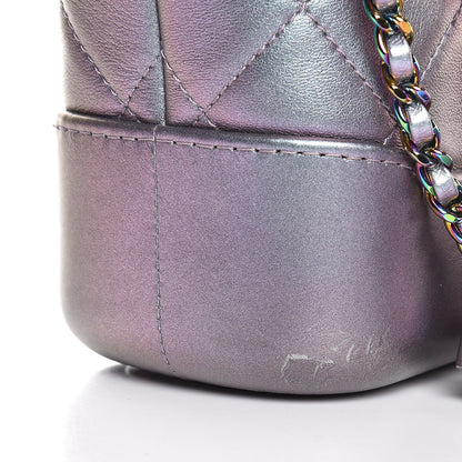 Chanel Iridescent Lambskin Calfskin Quilted Small Gabrielle Hobo Light Purple 13 of 13