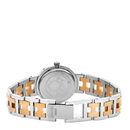 Hermes Stainless Steel 24mm Clipper Quartz Watch Gold 3 of 4