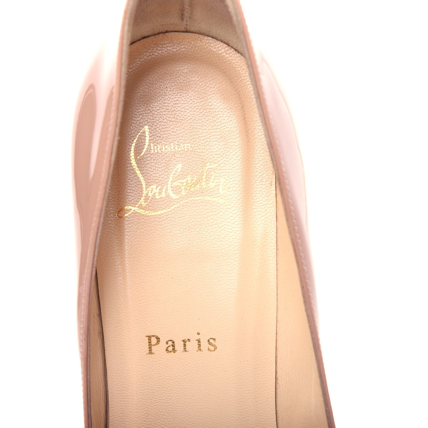 Christian Louboutin Patent Pigalle 100 Pumps 37 Nude 8 of 10