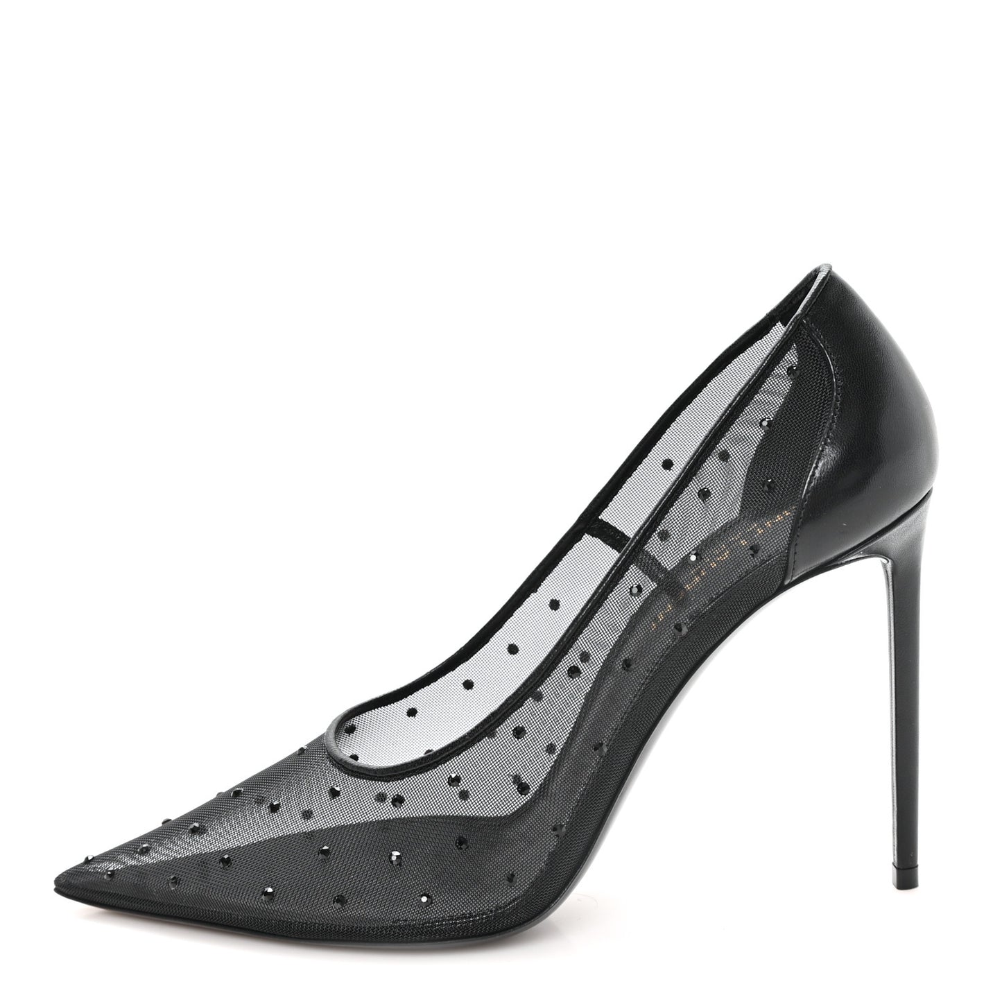 Rhinestone Mesh 105 Anja Pumps 38 Black