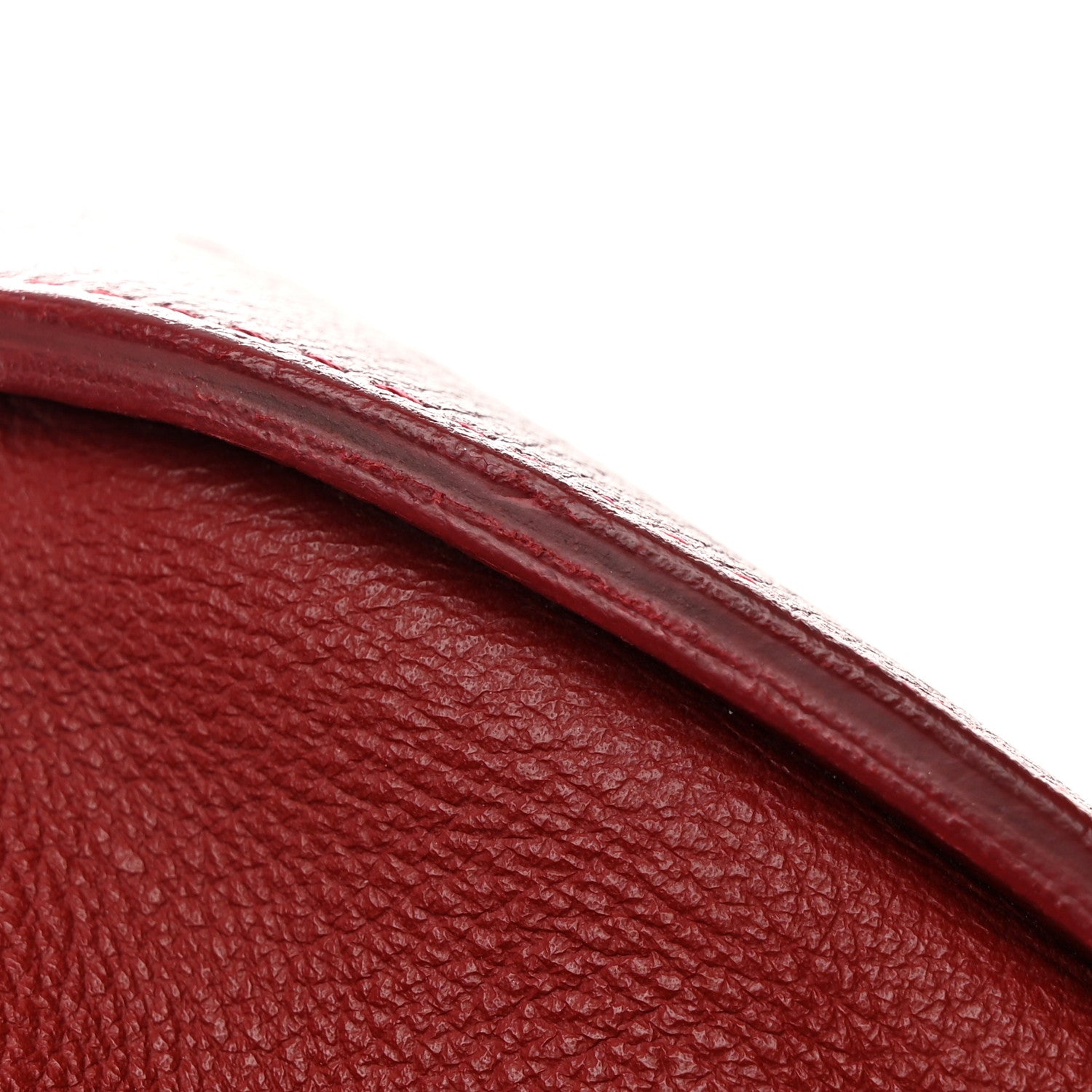 Delvaux Grained Calfskin Le Pin Tote Red 14 of 16