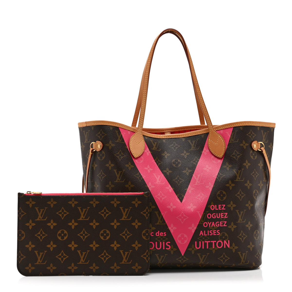 Monogram V Neverfull MM Grenade