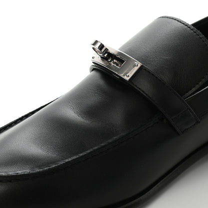 Hermes Calfskin Womens Destin Loafer 41 Black 10 of 10