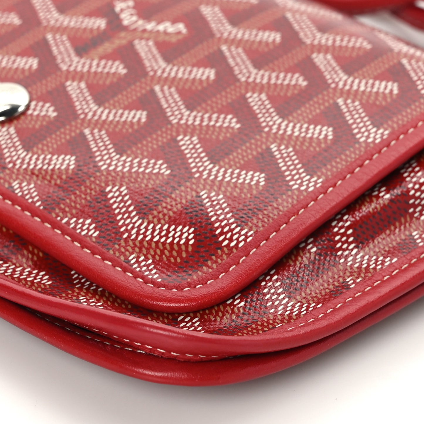 Goyardine Plumet Wallet Clutch Red