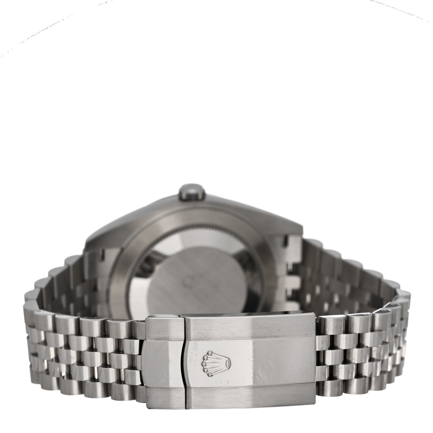 Rolex Stainless Steel 18K White Gold Diamond 41mm Oyster Perpetual Datejust Watch Black 126334 3 of 5