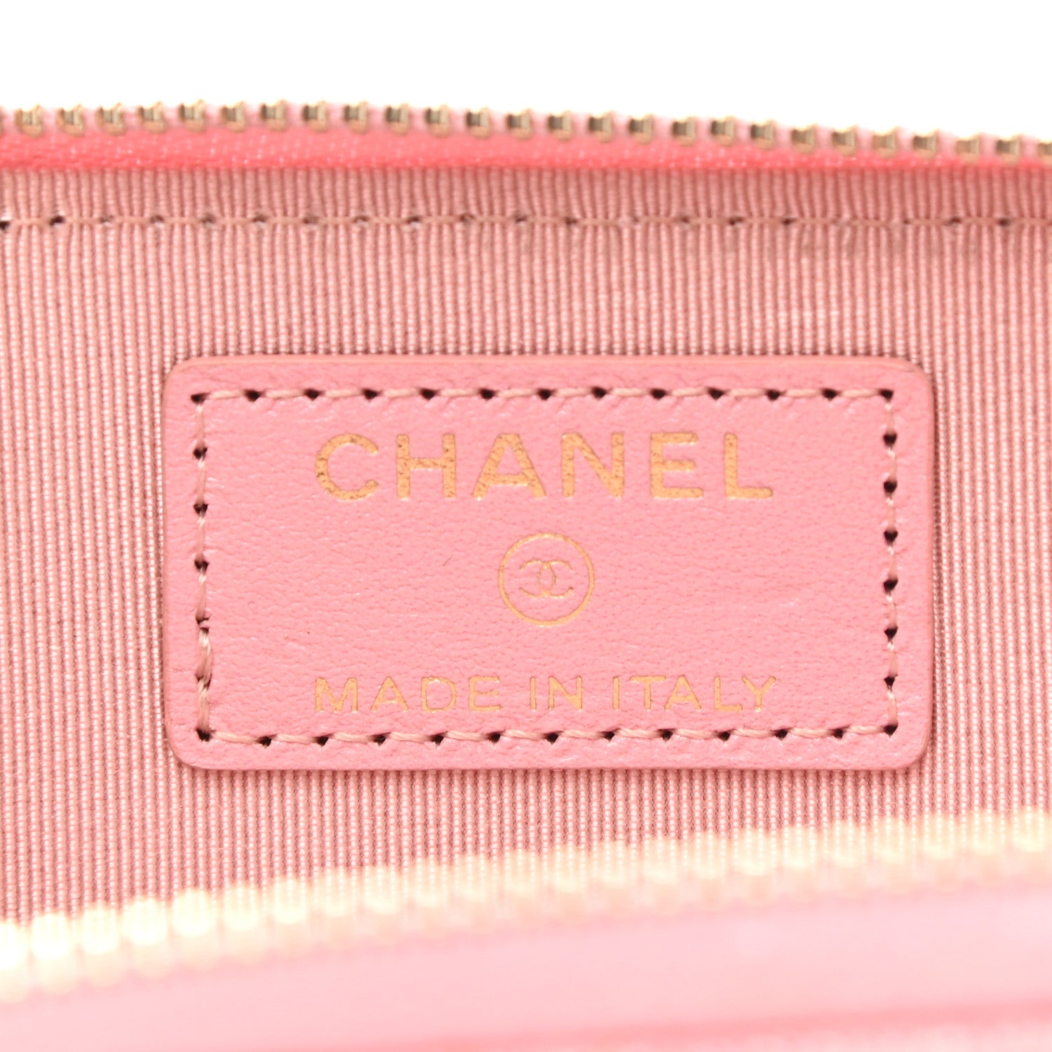 Chanel Iridescent Caviar Quilted Zipped Key Holder Case Rose Pink 6 of 10