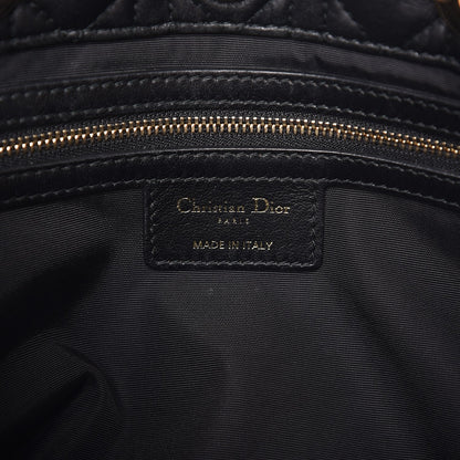Christian Dior Lambskin Cannage Small Dior Soft Shopping Tote Black 6 of 6