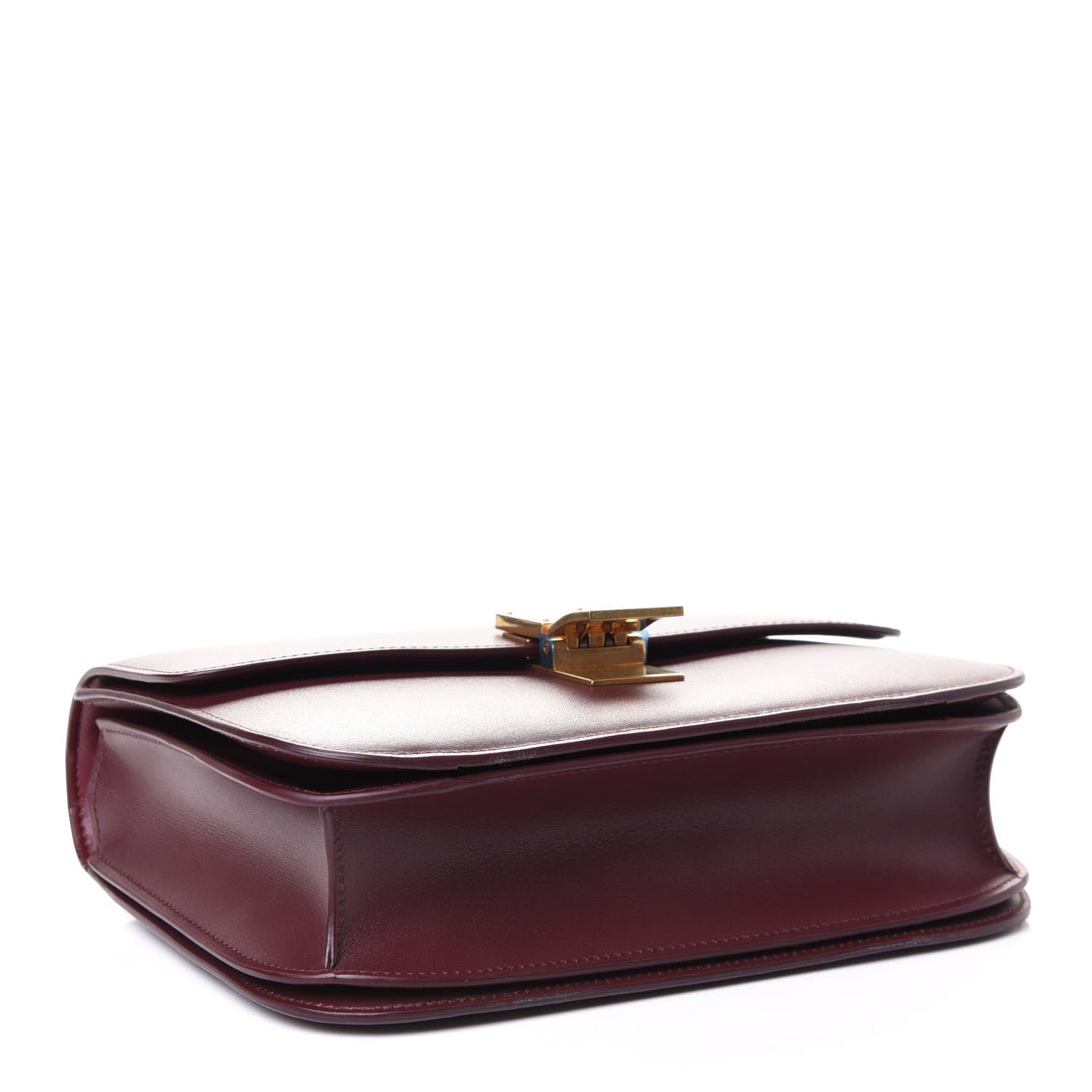 Celine Box Calfskin Medium Classic Box Flap Bag Burgundy 3 of 3