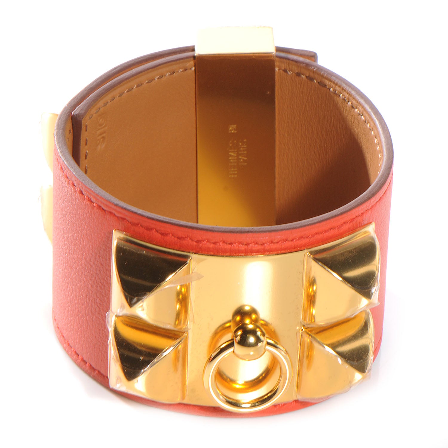 Hermes Chamonix Collier de Chien CDC Bracelet Capucine L 1 of 6