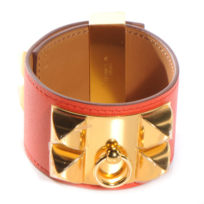 Hermes Chamonix Collier de Chien CDC Bracelet Capucine L 1 of 6