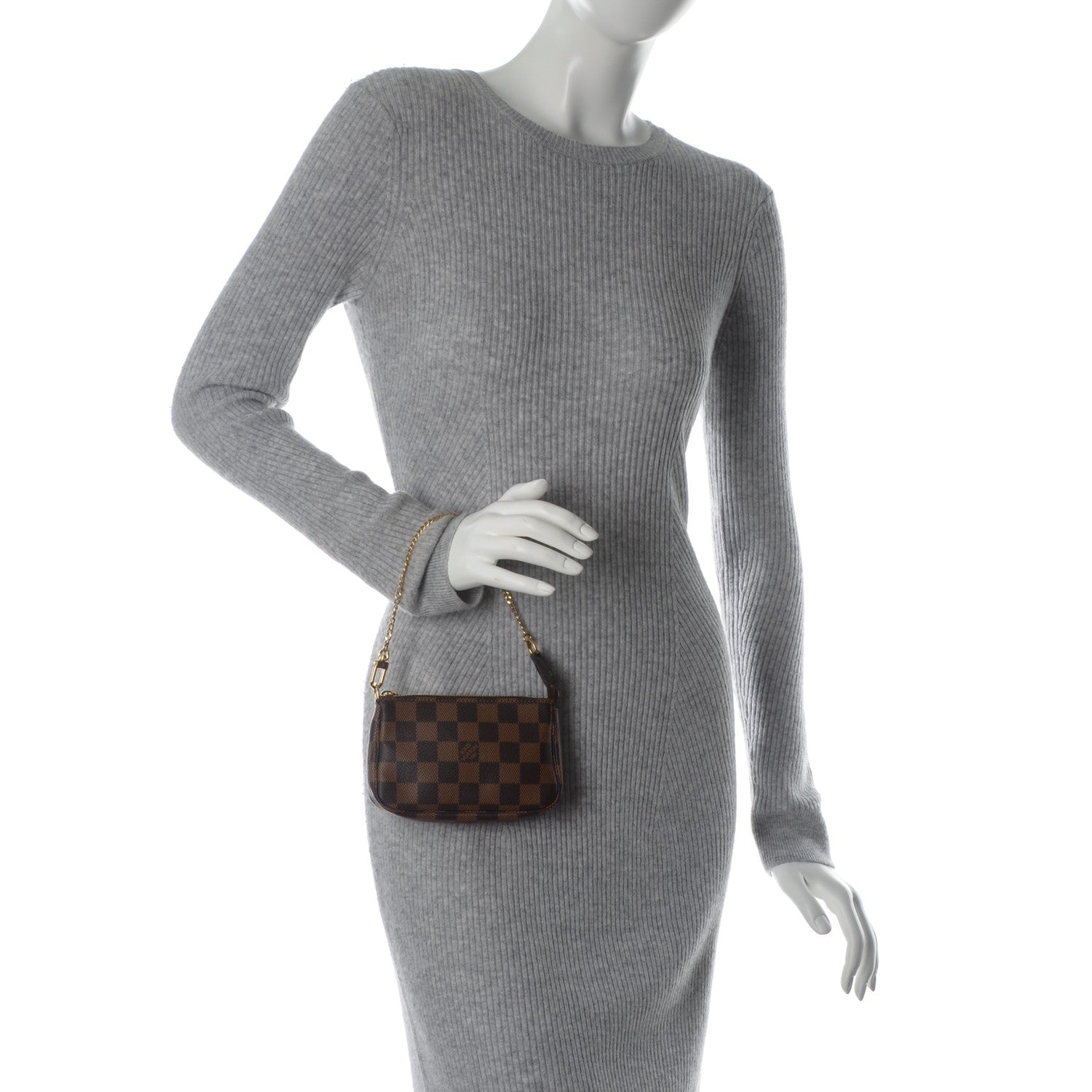 Louis Vuitton Damier Ebene Mini Pochette Accessories 2 of 7