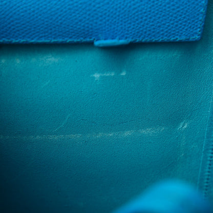 Celine Grained Calfskin Small Vertical Cabas Turquoise 9 of 13