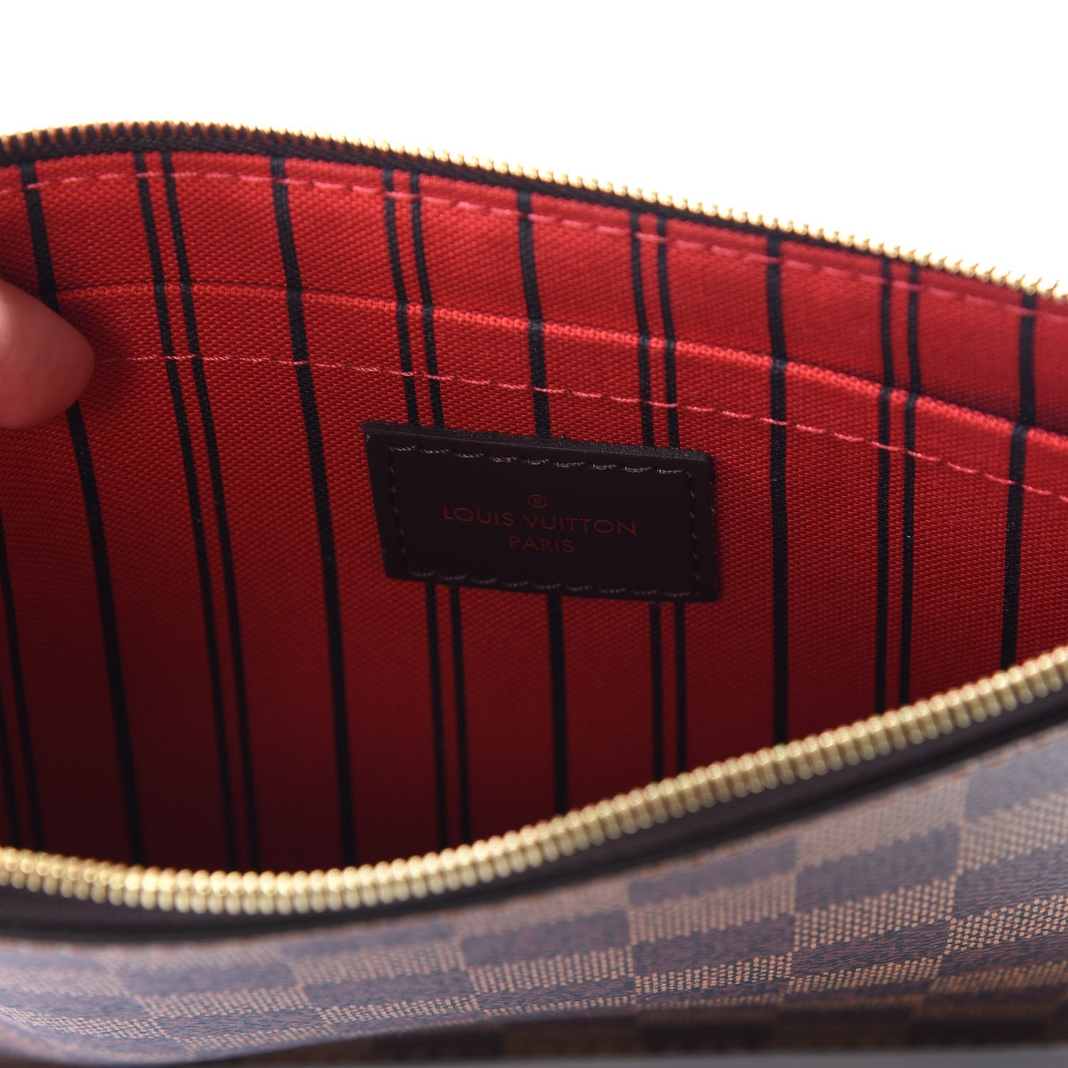 Louis Vuitton Damier Ebene Neverfull MM GM Pochette 7 of 8