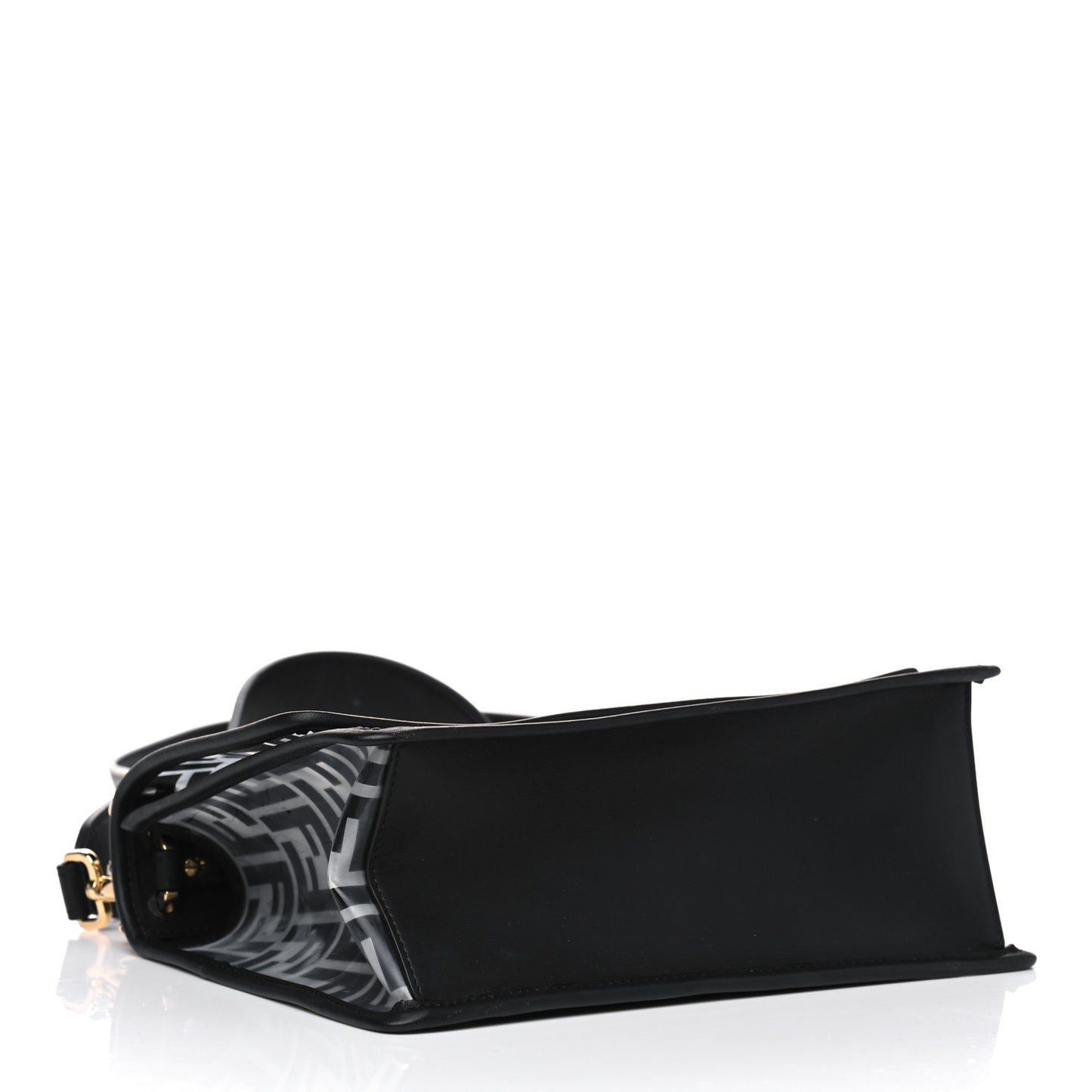 TPU FF Vitello Century F is Fendi Kan I Shoulder Bag Black
