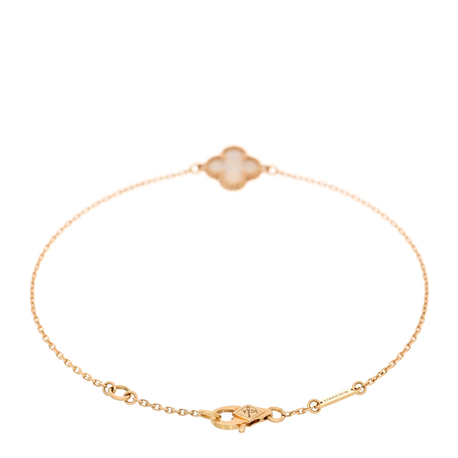 Van Cleef & Arpels 18K Yellow Gold Mother of Pearl Sweet Alhambra Bracelet 2 of 5