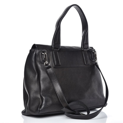 Givenchy Waxy Grained Calfskin Medium Pandora Pure Flap Bag Black 3 of 16