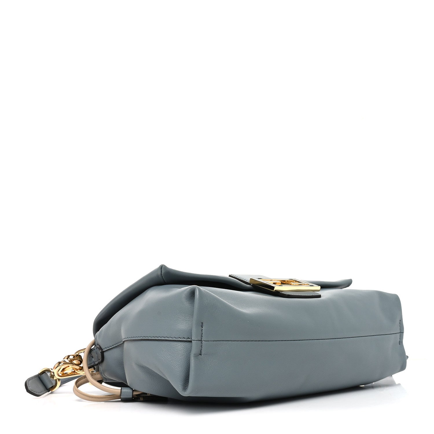Fendi Nappa Medium Mamma Baguette Light Blue 3 of 9