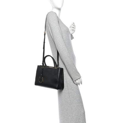 Fendi Vitello Elite Petite 2Jours Tote Black 2 of 10