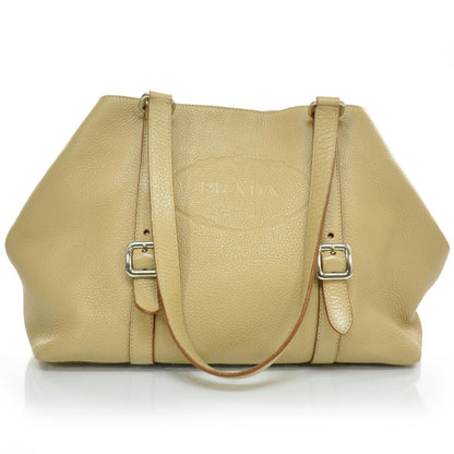 Prada Vitello Daino Logo Shoulder Bag 2 of 10