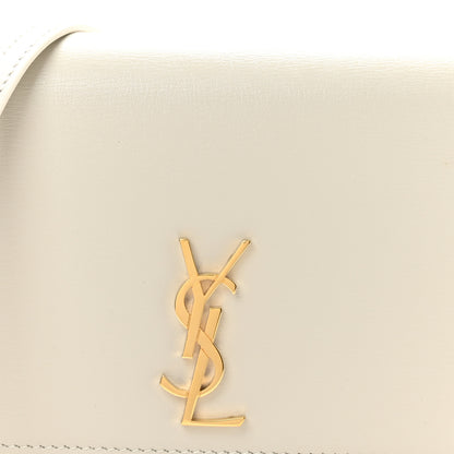 Saint Laurent Smooth Calfskin Monogram Phone Holder Crossbody Crema Soft 8 of 10