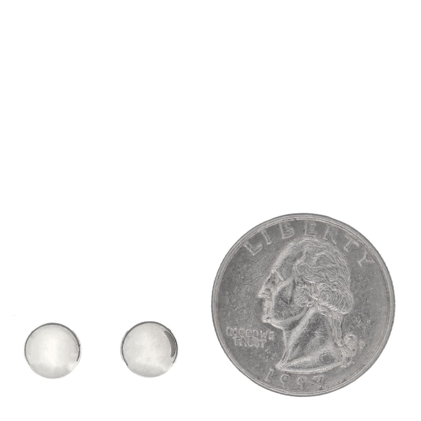 Sterling Silver 8mm HardWear Ball Earrings