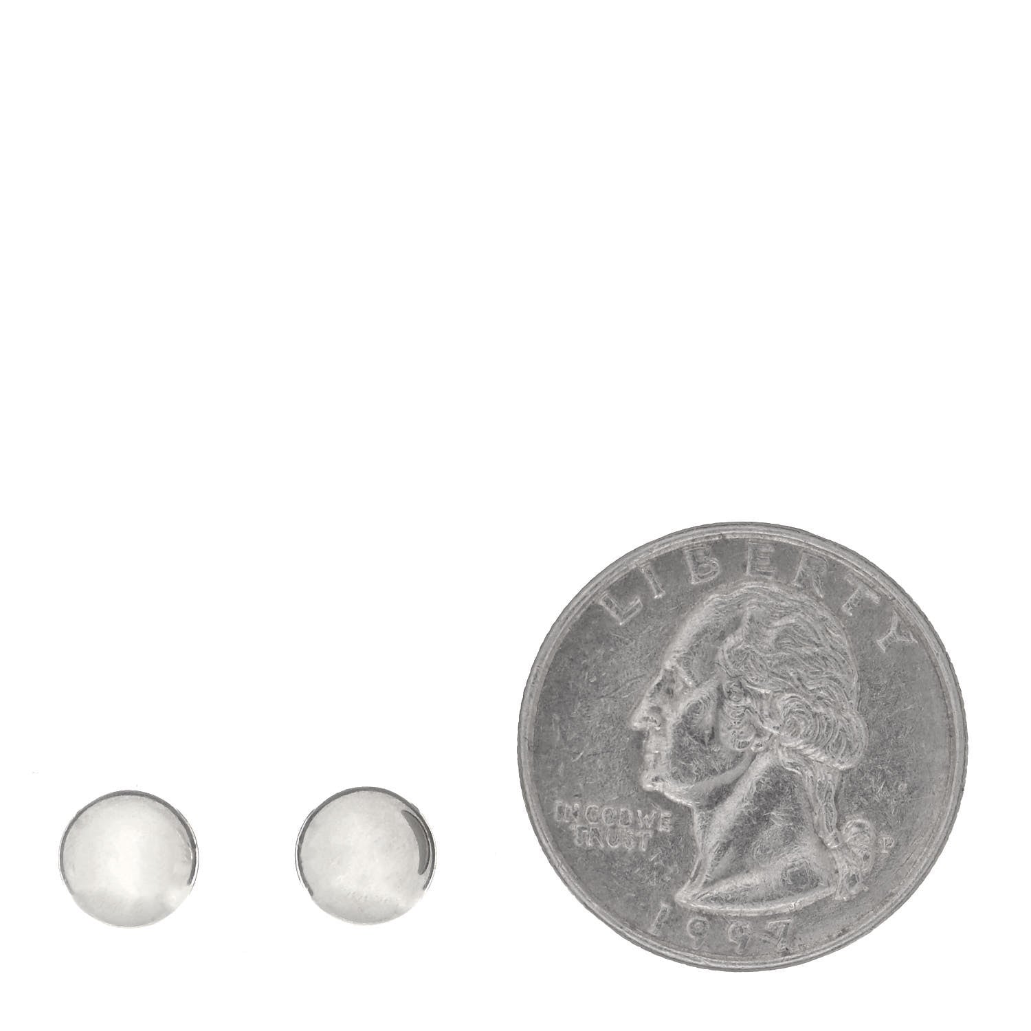 Tiffany Sterling Silver 8mm HardWear Ball Earrings 3 of 6