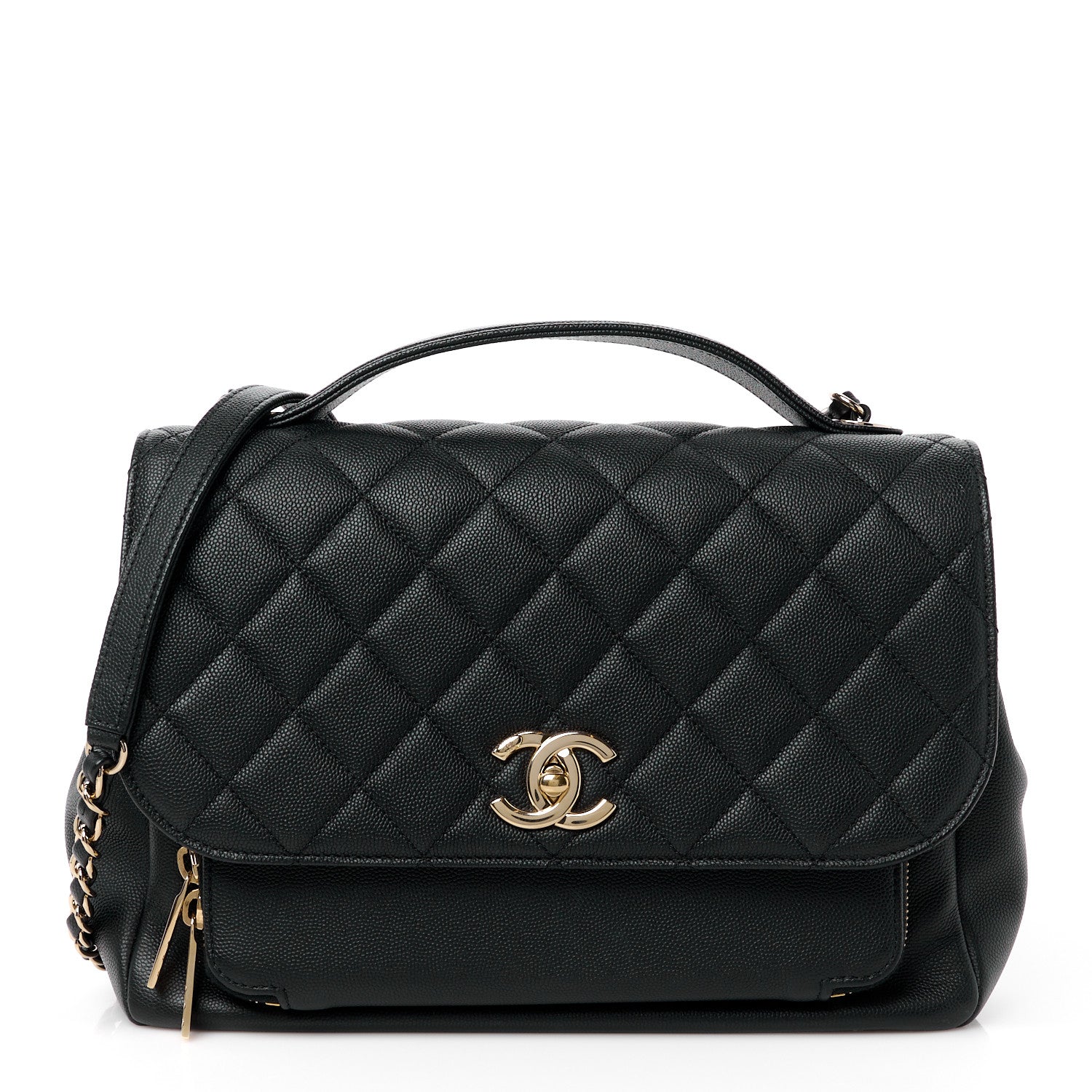 Chanel Caviar Quilted Large Business Affinity Flap Black 1 of 15