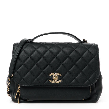 Chanel Caviar Quilted Large Business Affinity Flap Black 1 of 15